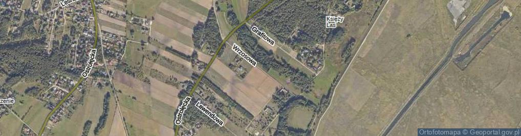 Zdjęcie satelitarne Wrzosowa ul.